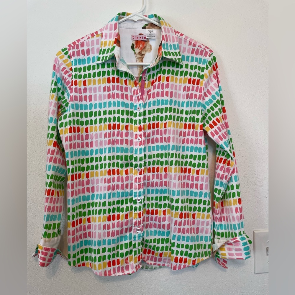 Dizzy Lizzie Tizzie Blouse sz Small